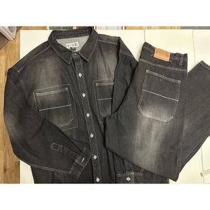 VTG 90's Denim technology set jacket and jeans oversized size 2X